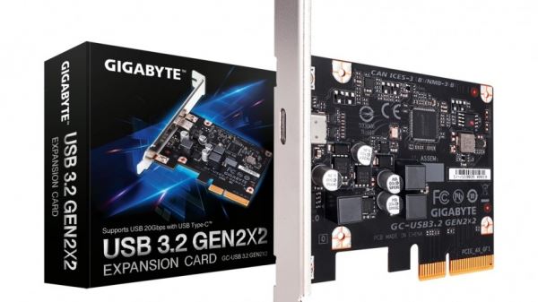 Gigabyte выпустила карту расширения с поддержкой USB 3.2 Gen 2x2