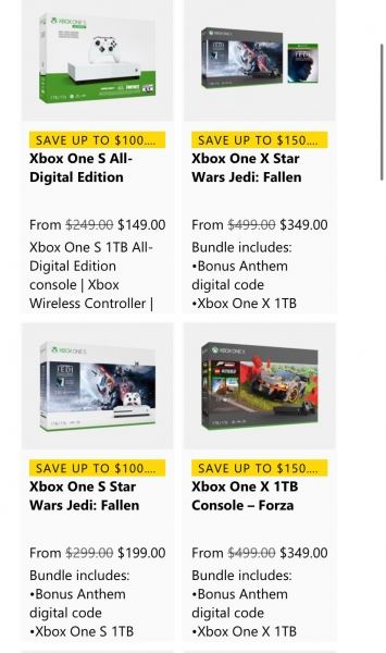 В США новым покупателям Xbox One S и Xbox One X начали дарить Anthem
